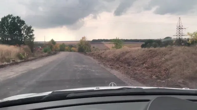 Russian Slut Wanted To Suck Off The Driver Right In The Car