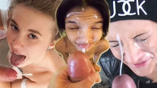 Amazing Babes Covered in Cum Cumshot Compilation